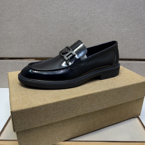 Replica Prada Leather Shoes For Men #1012117 $80.00 USD for Wholesale