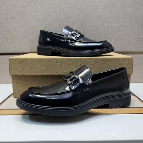 Replica Prada Leather Shoes For Men #1012117 $80.00 USD for Wholesale