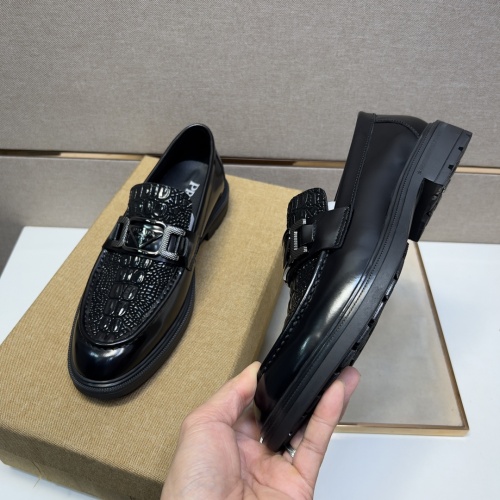 Replica Prada Leather Shoes For Men #1012118 $80.00 USD for Wholesale