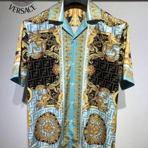 Versace Shirts Short Sleeved For Men #1012143