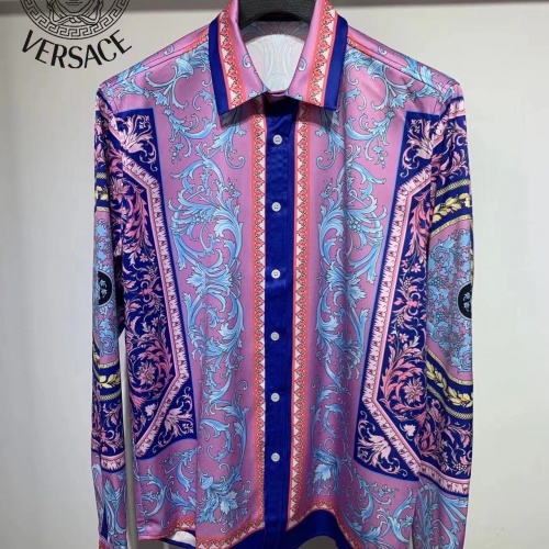 Versace Shirts Long Sleeved For Men #1012152