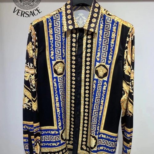 Versace Shirts Long Sleeved For Men #1012153