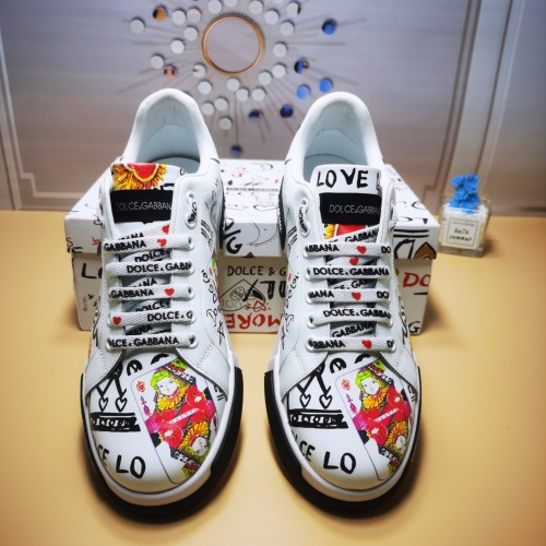 Replica Dolce & Gabbana D&G Casual Shoes For Women #1012155 $102.00 USD for Wholesale
