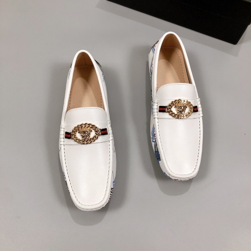 Replica Versace Leather Shoes For Men #1012165 $72.00 USD for Wholesale