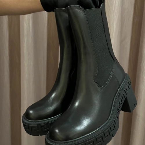 Replica Versace Boots For Women #1012408 $102.00 USD for Wholesale