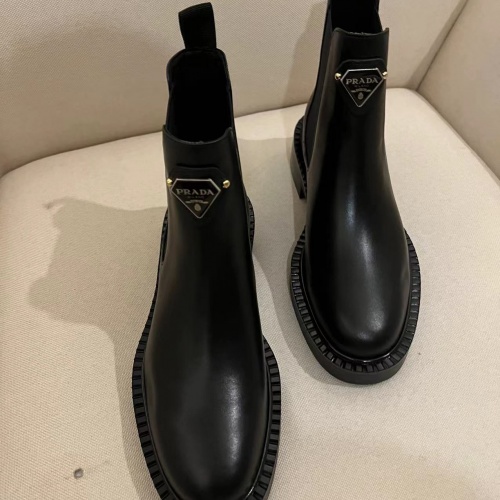 Replica Prada Boots For Women #1012417 $100.00 USD for Wholesale