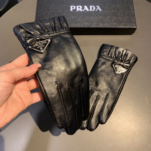 Replica Prada Gloves For Women #1012670 $56.00 USD for Wholesale