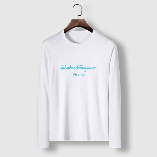 Salvatore Ferragamo T-Shirts Long Sleeved For Men #1012751