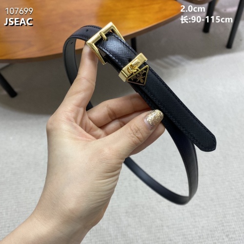 Replica Prada AAA Quality Belts For Women #1013421 $52.00 USD for Wholesale