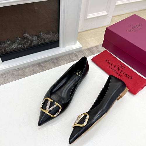 Valentino Flat Shoes For Women 1014131 96.00 USD, Wholesale Replica