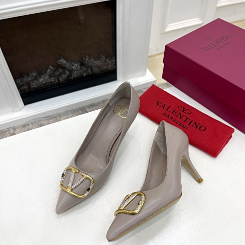 Replica Valentino High-Heeled Shoes For Women #1014144 $96.00 USD for Wholesale