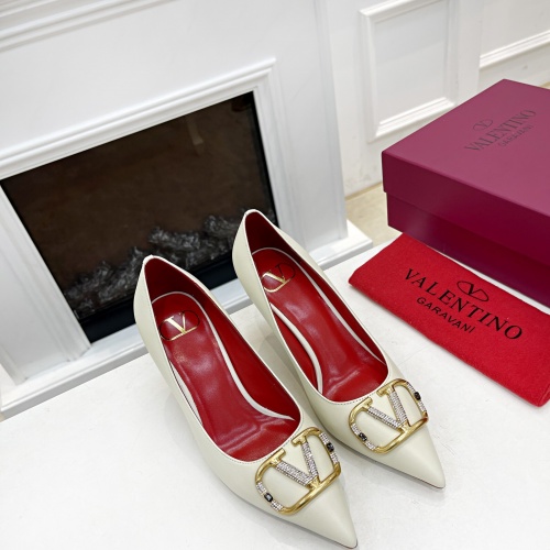 Replica Valentino High-Heeled Shoes For Women #1014150 $96.00 USD for Wholesale