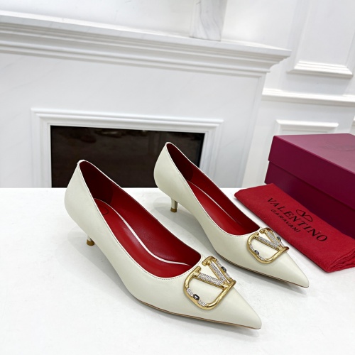 Replica Valentino High-Heeled Shoes For Women #1014155 $96.00 USD for Wholesale