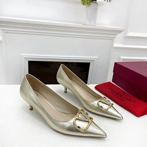 Valentino High-Heeled Shoes For Women #1014159 $96.00 USD, Wholesale Replica Valentino High-Heeled Shoes