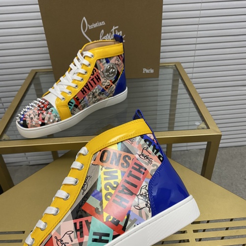 Replica Christian Louboutin High Top Shoes For Men #1014358 $98.00 USD for Wholesale