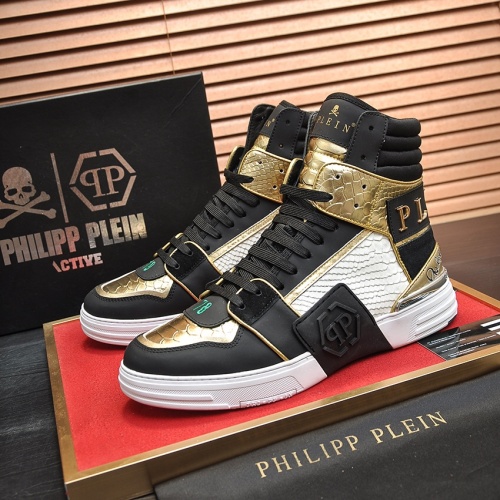 Philipp Plein PP High Tops Shoes For Men #1014397 $115.00 USD, Wholesale Replica Philipp Plein PP High Tops Shoes