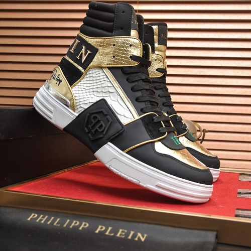 Replica Philipp Plein PP High Tops Shoes For Men #1014397 $115.00 USD for Wholesale
