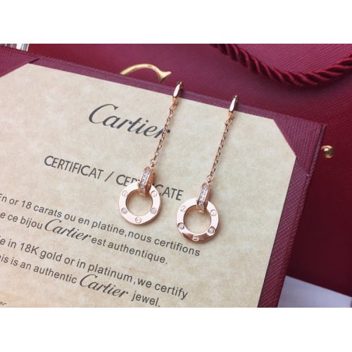 Replica Cartier Earrings For Women #1014570 $25.00 USD for Wholesale
