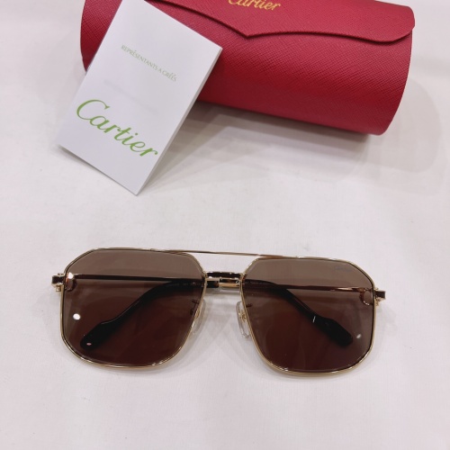 Cartier AAA Quality Sunglassess #1014818 $60.00 USD, Wholesale Replica Cartier AAA Quality Sunglassess