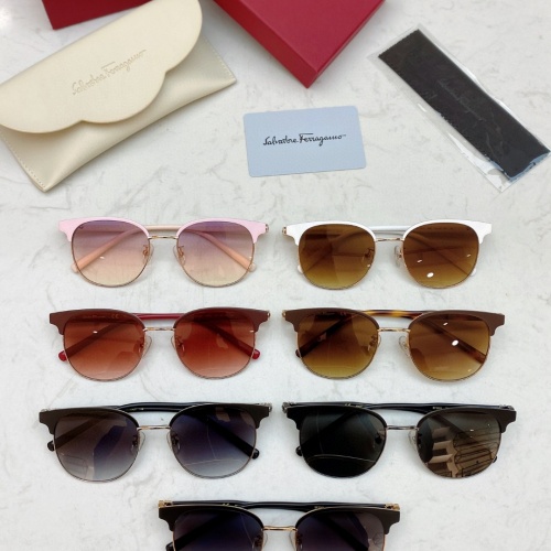 Replica Salvatore Ferragamo AAA Quality Sunglasses #1015036 $60.00 USD for Wholesale