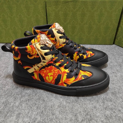 Replica Versace High Tops Shoes For Men #1015541 $76.00 USD for Wholesale