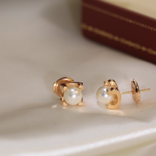 Replica Cartier Earrings For Women #1015964 $39.00 USD for Wholesale