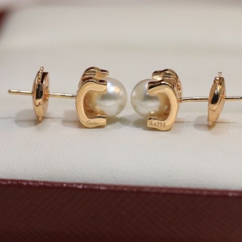 Replica Cartier Earrings For Women #1015964 $39.00 USD for Wholesale