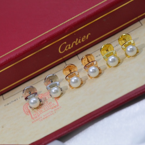 Replica Cartier Earrings For Women #1015965 $39.00 USD for Wholesale