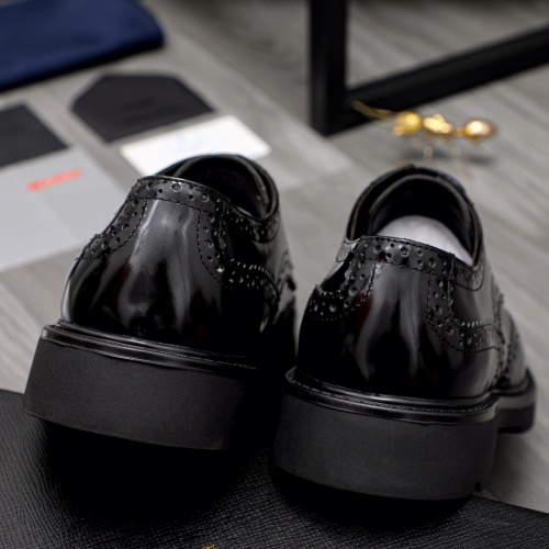 Replica Prada Leather Shoes For Men #1016349 $82.00 USD for Wholesale