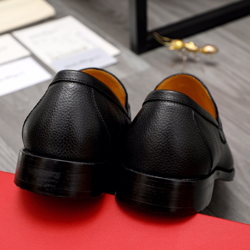 Replica Salvatore Ferragamo Leather Shoes For Men #1016353 $85.00 USD for Wholesale