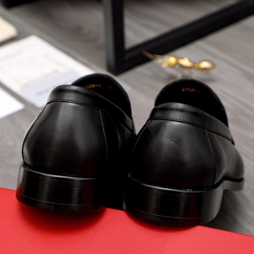 Replica Salvatore Ferragamo Leather Shoes For Men #1016355 $85.00 USD for Wholesale