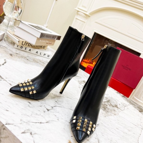 Replica Valentino Boots For Women #1016388 $100.00 USD for Wholesale