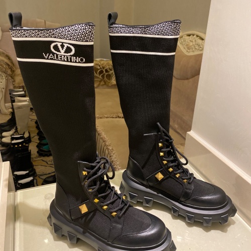 Replica Valentino Boots For Women #1016563 $105.00 USD for Wholesale