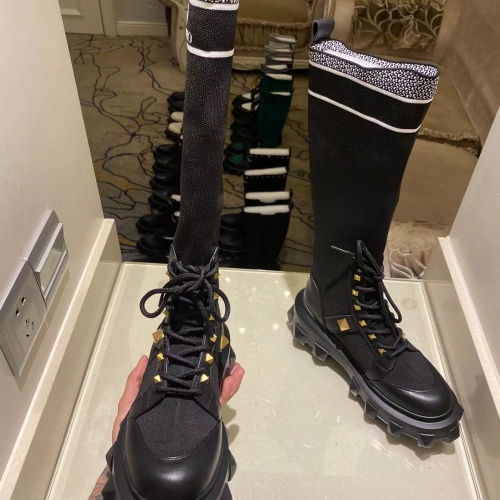 Replica Valentino Boots For Women #1016563 $105.00 USD for Wholesale