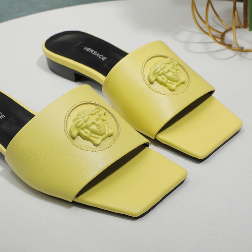 Replica Versace Slippers For Women #1016873 $80.00 USD for Wholesale