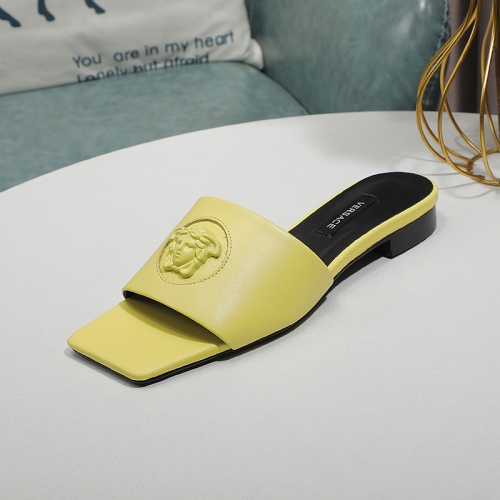 Replica Versace Slippers For Women #1016873 $80.00 USD for Wholesale