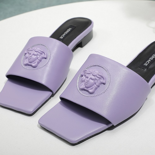 Replica Versace Slippers For Women #1016874 $80.00 USD for Wholesale