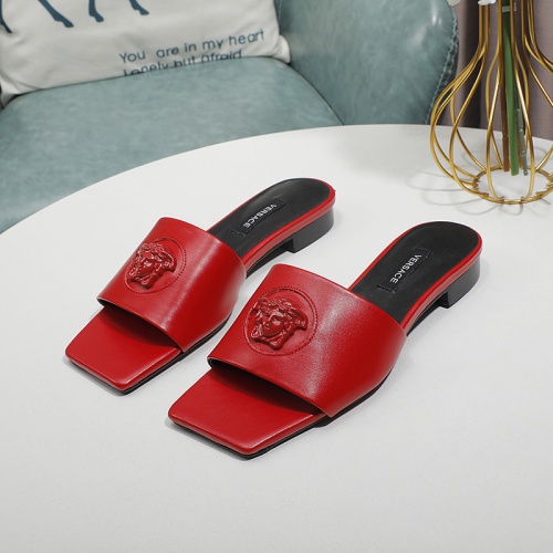 Replica Versace Slippers For Women #1016876 $80.00 USD for Wholesale