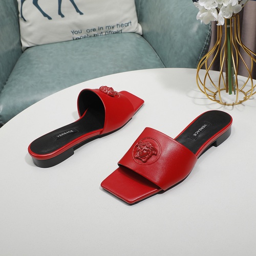 Replica Versace Slippers For Women #1016876 $80.00 USD for Wholesale