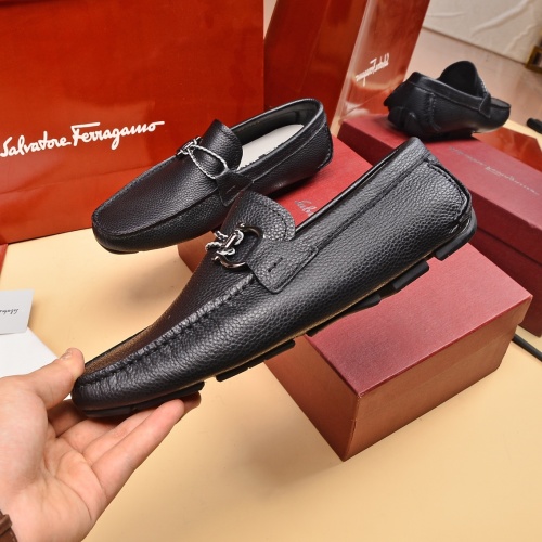 Replica Salvatore Ferragamo Leather Shoes For Men #1016986 $80.00 USD for Wholesale