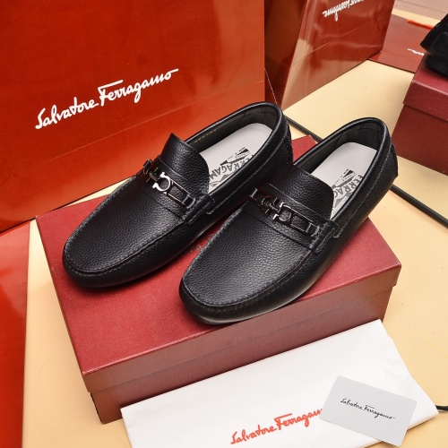 Salvatore Ferragamo Leather Shoes For Men #1016989 $80.00 USD, Wholesale Replica Salvatore Ferragamo Leather Shoes