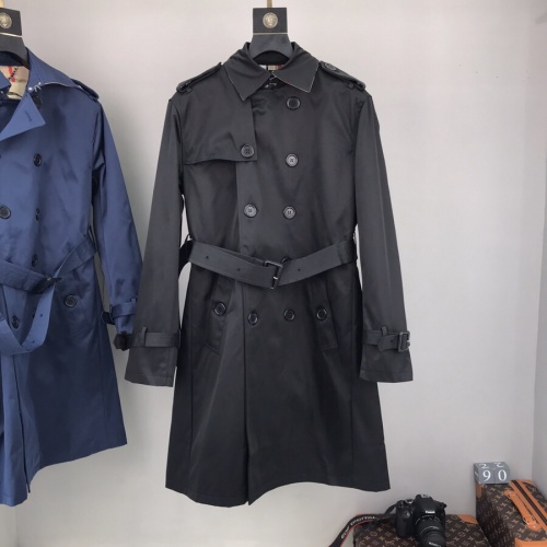 Burberry Trench Coat Long Sleeved For Men #1017040 $160.00 USD, Wholesale Replica Burberry Trench Coat