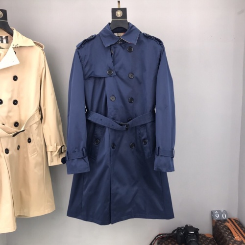 Burberry Trench Coat Long Sleeved For Men #1017041 $160.00 USD, Wholesale Replica Burberry Trench Coat