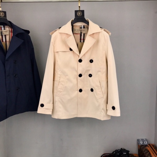 Burberry Trench Coat Long Sleeved For Men #1017047 $98.00 USD, Wholesale Replica Burberry Trench Coat