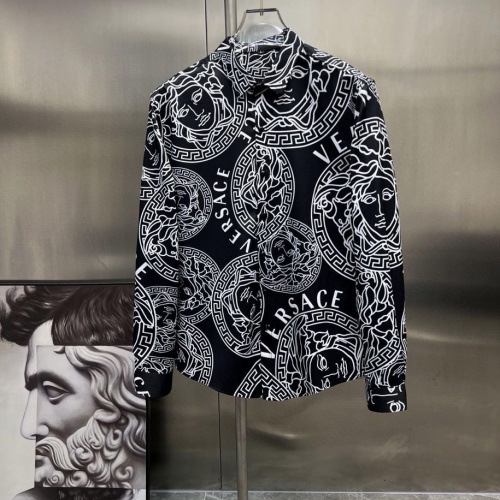 Versace Shirts Long Sleeved For Men #1017148