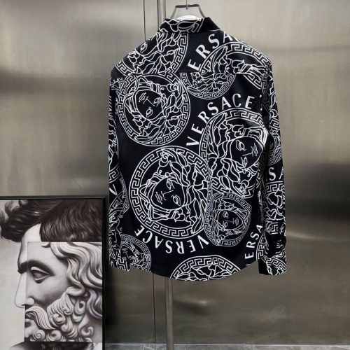 Replica Versace Shirts Long Sleeved For Men #1017148 $52.00 USD for Wholesale