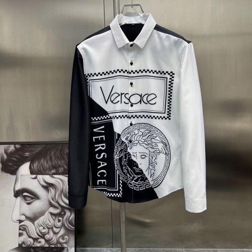 Versace Shirts Long Sleeved For Men #1017151