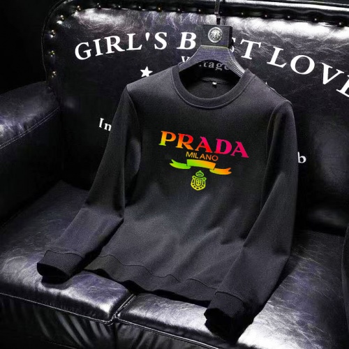 Replica Prada Hoodies Long Sleeved For Men #1017191 $45.00 USD for Wholesale