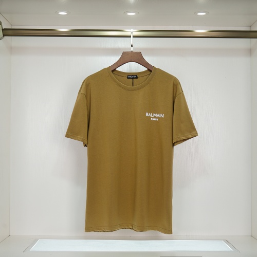 Balmain T-Shirts Short Sleeved For Unisex #1017301 $32.00 USD, Wholesale Replica Balmain T-Shirts