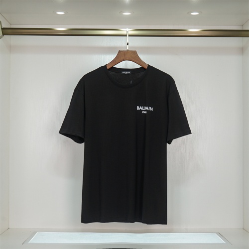 Balmain T-Shirts Short Sleeved For Unisex #1017303 $32.00 USD, Wholesale Replica Balmain T-Shirts